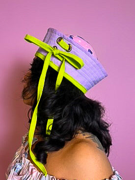 Pink Purple Green Sailor Hat