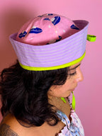 Pink Purple Green Sailor Hat