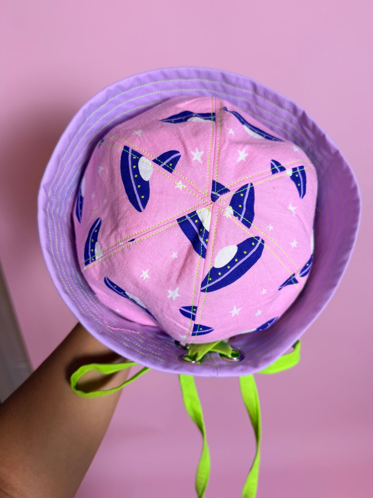Pink Purple Green Sailor Hat