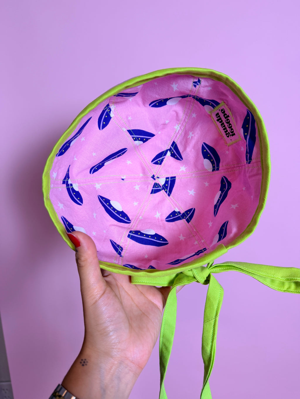 Pink Purple Green Sailor Hat