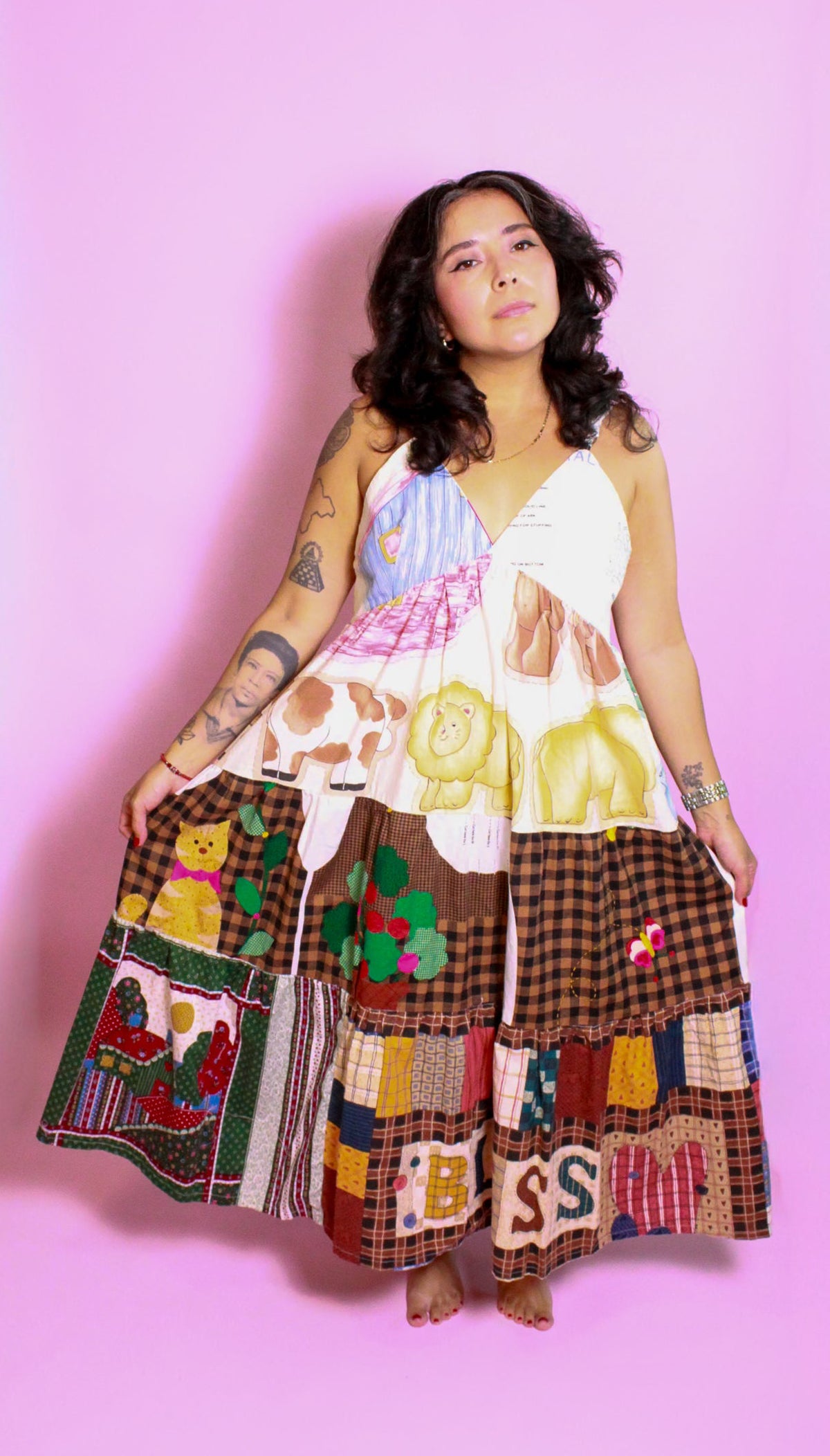 Maxi Vintage Fabric Dress