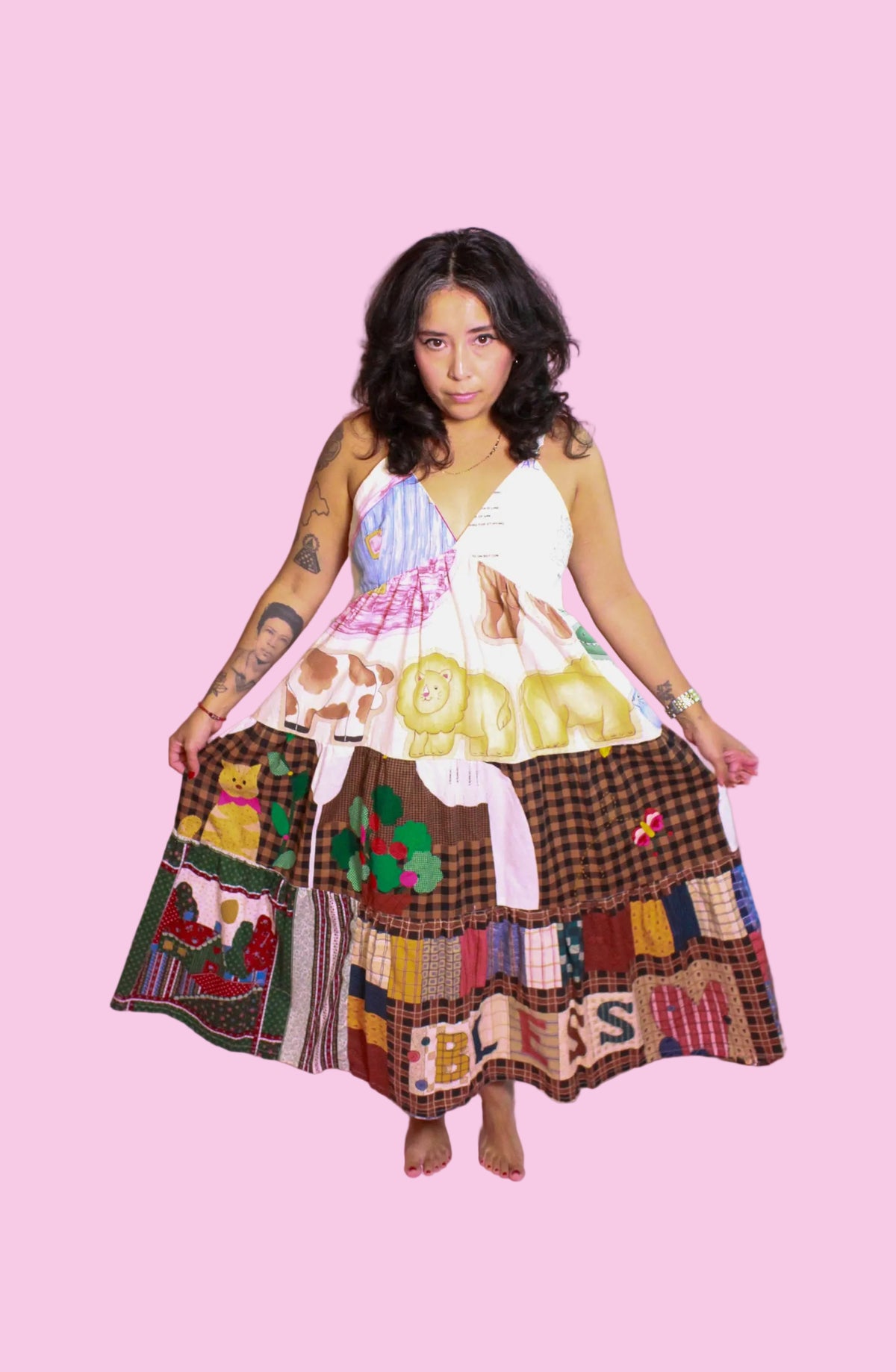 Maxi Vintage Fabric Dress