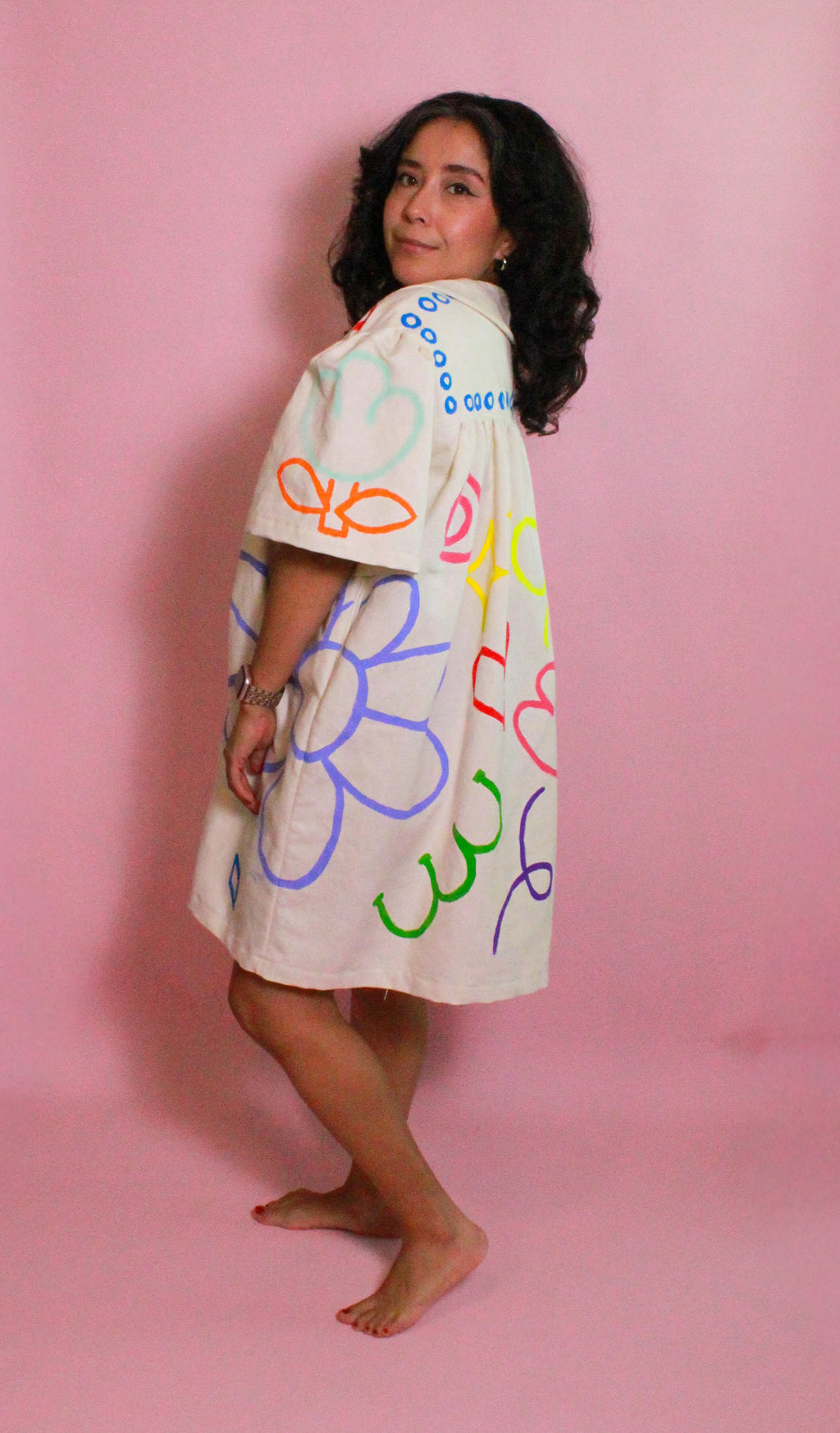 Handpainted Baby Doll Dress