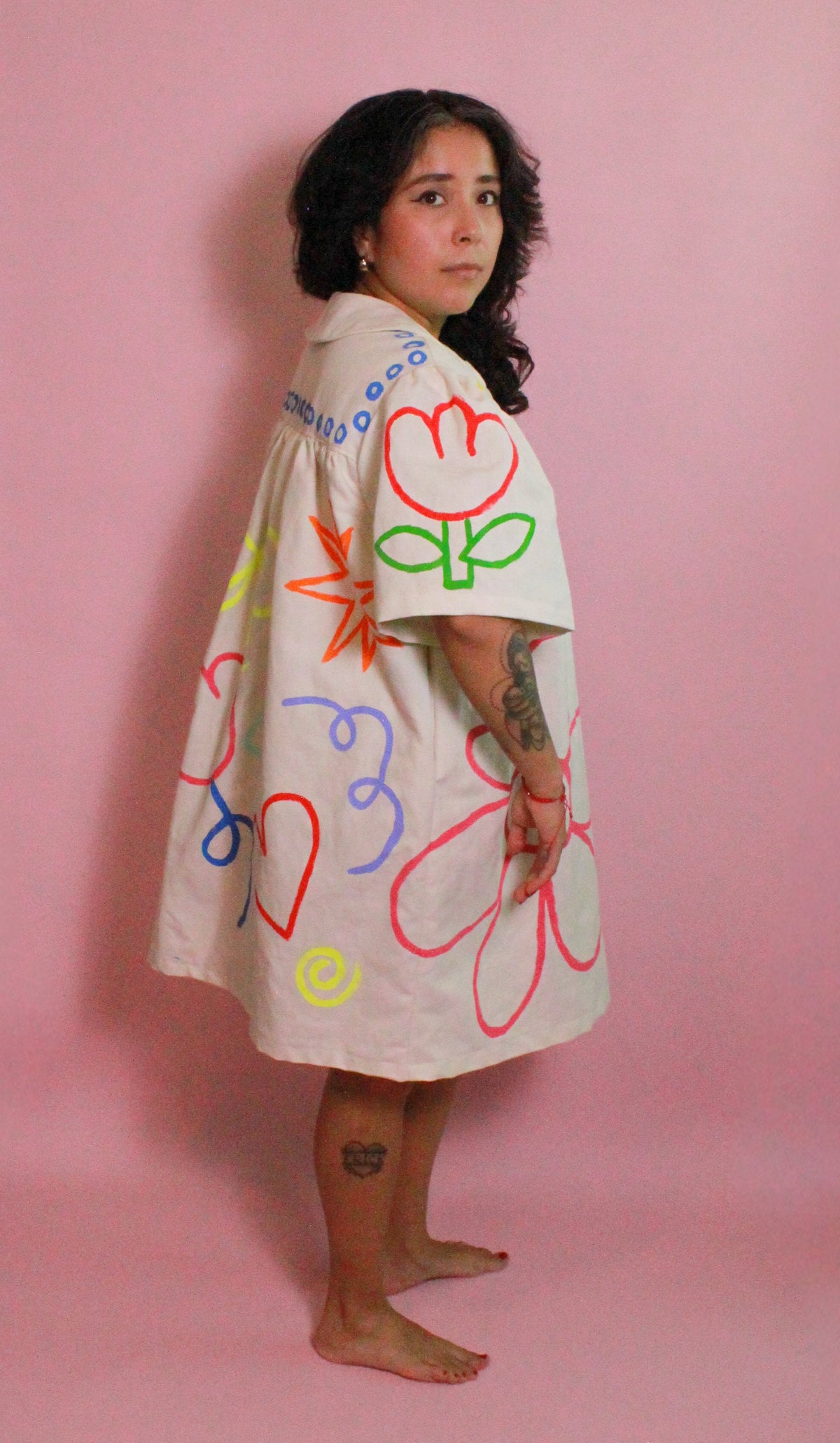 Handpainted Baby Doll Dress