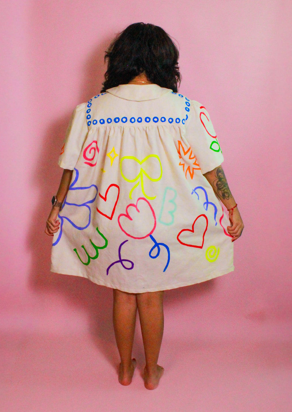 Handpainted Baby Doll Dress