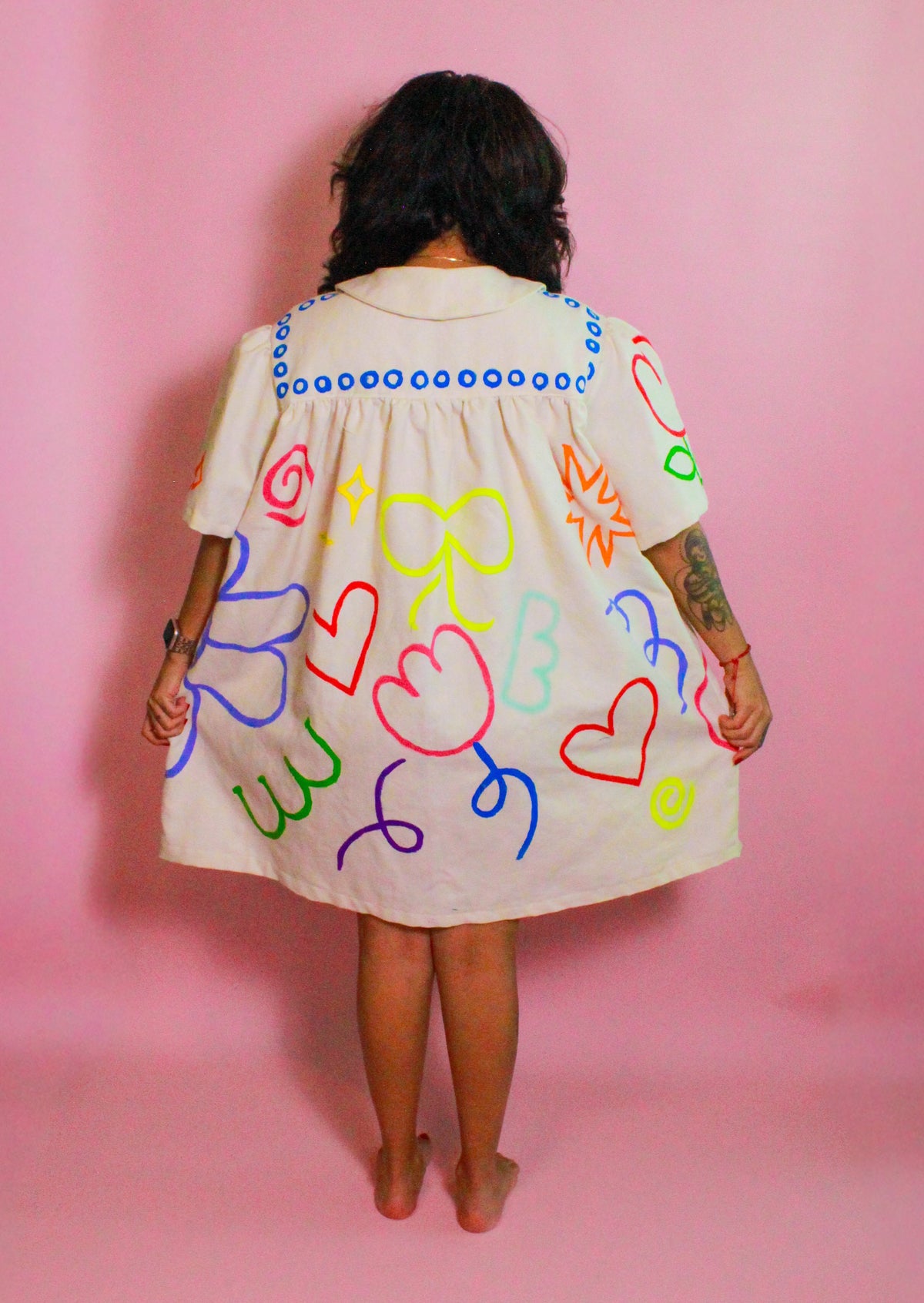 Handpainted Baby Doll Dress