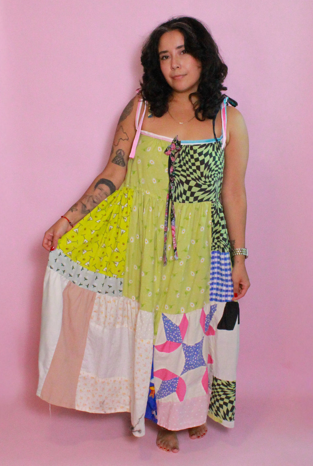 Maxi Tiered Scrap Dress