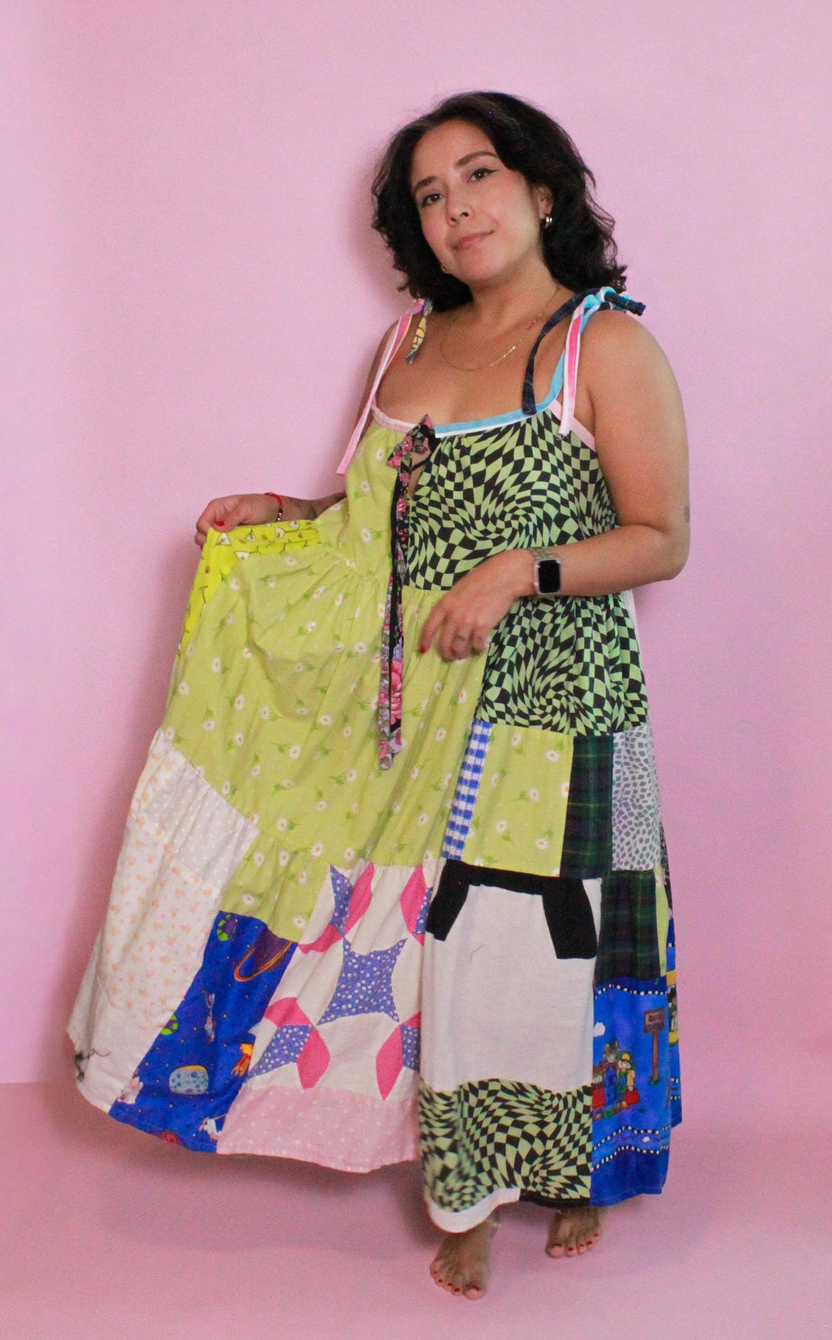 Maxi Tiered Scrap Dress