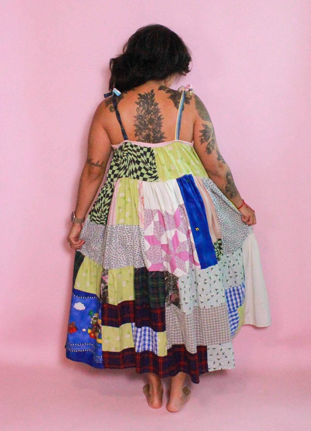 Maxi Tiered Scrap Dress