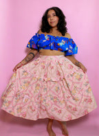 Pink Floral Skirt