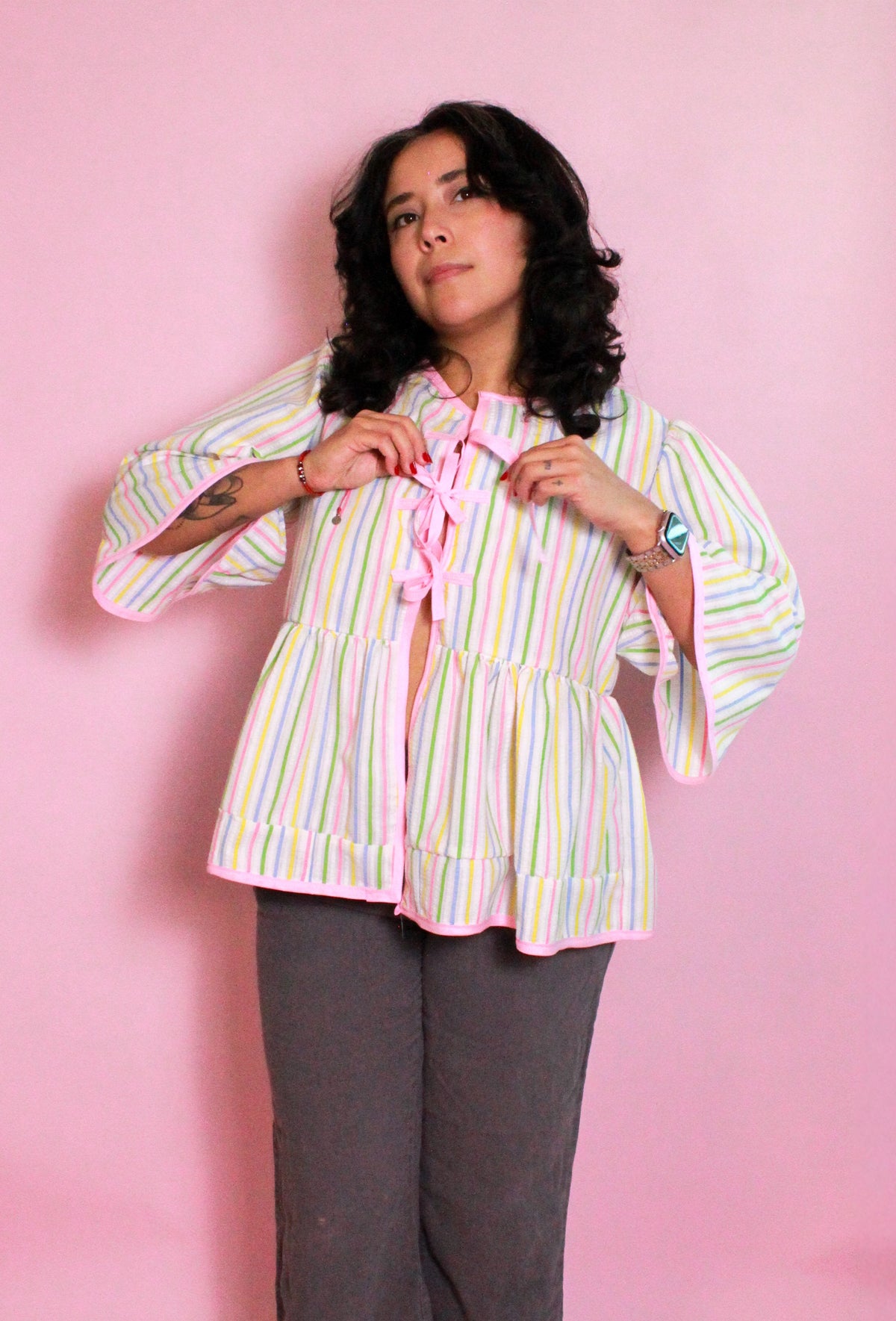 Pastel Peplum Top