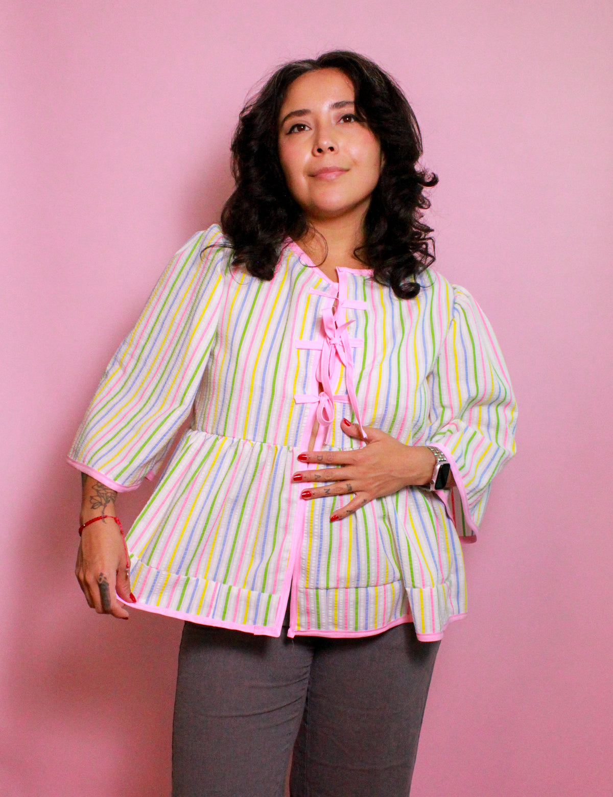 Pastel Peplum Top