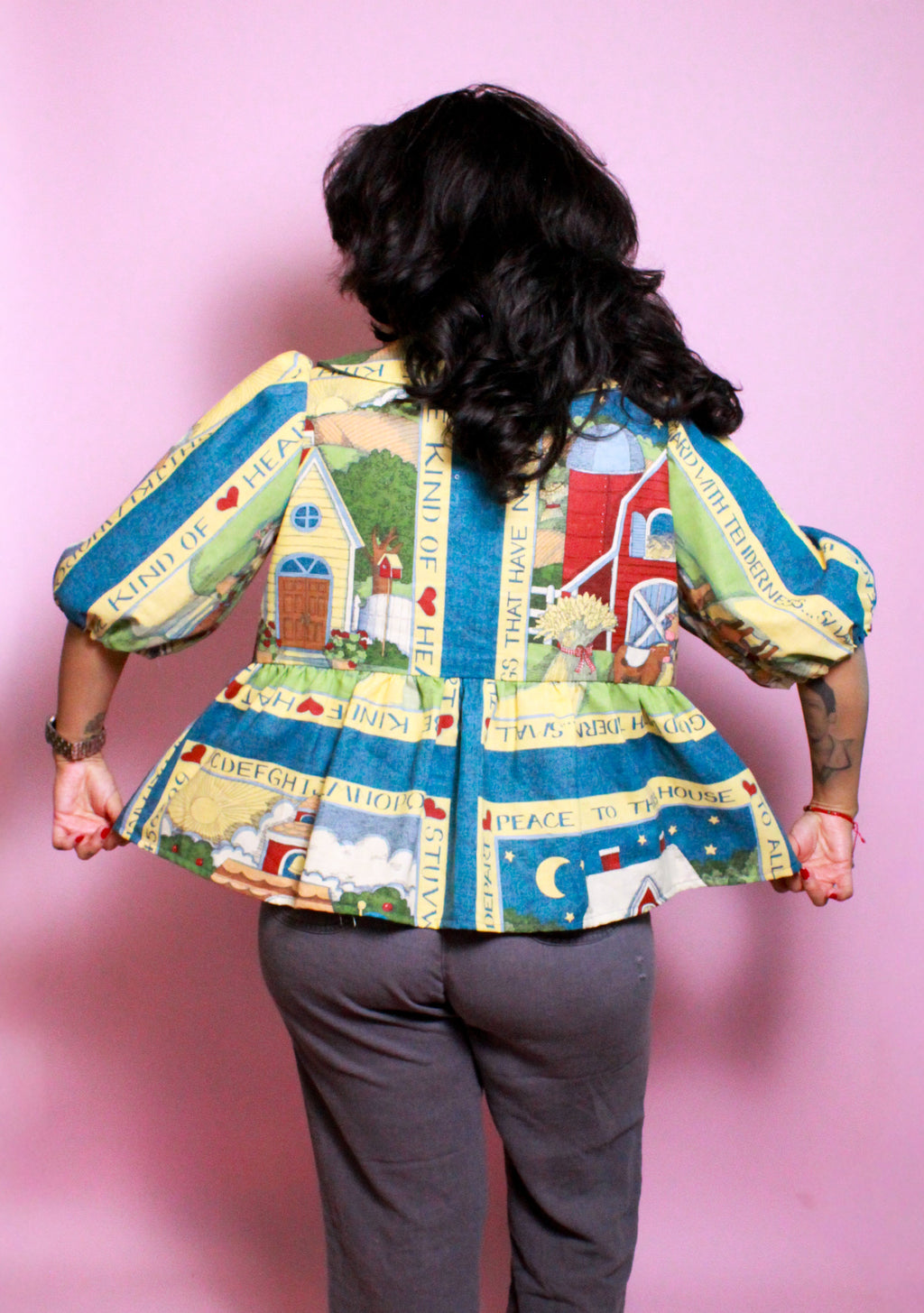 Decorative Peplum Top