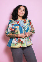 Decorative Peplum Top