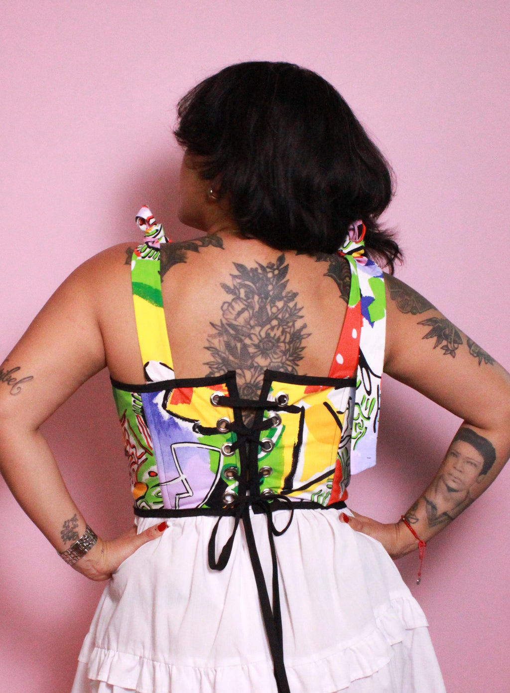 Abstract Corset Top
