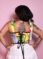 Abstract Corset Top